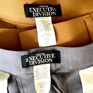 2 Pair Haband Executive Division Pants38/26